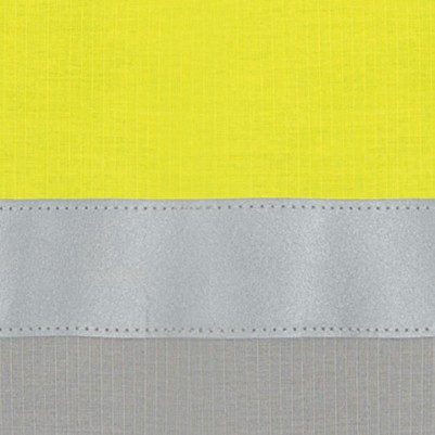 fluorescent yellow/grey ripstop