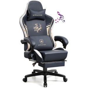 GTPLAYER Esports Gaming Chair with Bluetooth Speakers and Footrest, Dragon Series Video Game Chair - 1 of 4