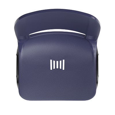 Navy Ergonomic Metal Frame Stackable School Chair