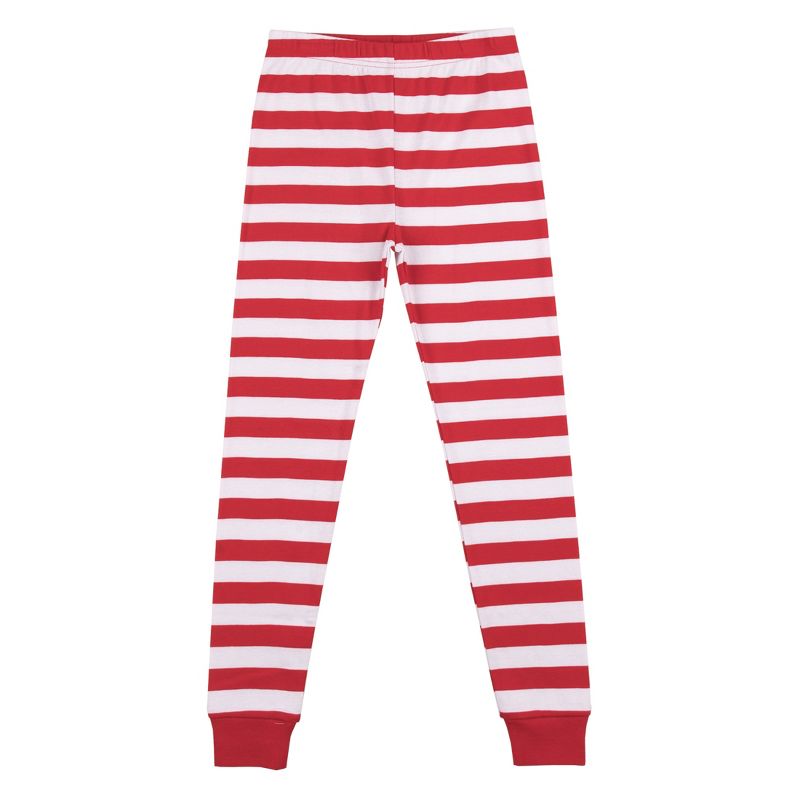 Beetlejuice Lydia And Gravestone With Skulls Youth Red and White Striped Sleep Set, 3 of 5