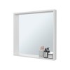 FONTOI Wall Mounted Bathroom Mirror Cabinet with Shelves Modern Storage Organizer for Contemporary Home Bathrooms, White, 23.6"*2.8"*23.6" - 3 of 4
