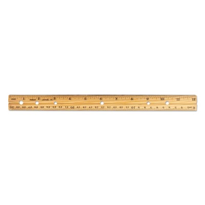 36ct Beveled Ruler with Metal Edge 12" - Charles Leonard Inc.