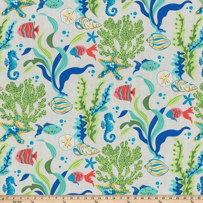 Coral Bay Blue Outdoor/Indoor Square Throw Pillows Set