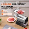 VEVOR Meat Grinder, 4.2 Lbs/Min Capacity Electric Meat Grinders with Blade, Grinding Plate, Sausage Maker, Kubbe Kit, Burger Press, Silver - 3 of 4