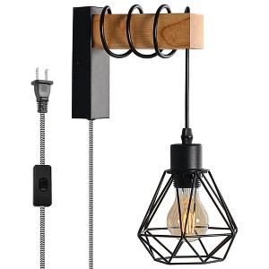 5.9 in. 1-Light Black matte finish Wall Sconce - 1 of 4