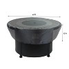Summerset Shield Fire Pit Cover Ultimate Protection for Your Outdoor Furniture Round 43" x 12" Mercury - 2 of 4