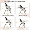 Infans Foldable High Chair for Babies and Toddlers with 7 Different Heights 4 Reclining Backrest Seat, Removable Tray Rear Wheels with Locks, Black - 3 of 4