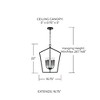 Capital Lighting Holden 4 - Light Chandelier in  Matte Black - 4 of 4
