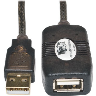 Tripp Lite 16ft USB 2.0 Extension Cable Active USB-A Male / USB-A Female - Type A Male USB - Type A Female USB - 16ft