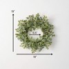 19"H Sullivans Foliage Botanical Mini Wreath, Green - 3 of 3