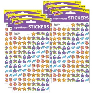 Trend - Sea Life superShapes Stickers - 800 Per Pack - 6 Packs - 1 of 1