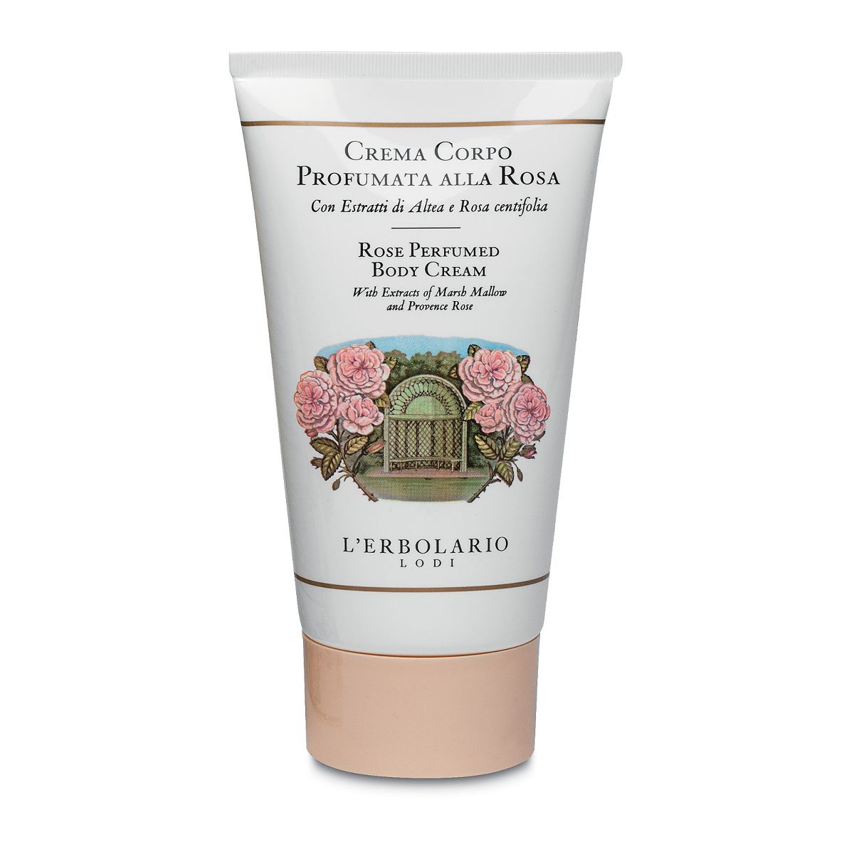 L'Erbolario Rose Perfumed Body Cream - Body Cream for Dry Skin - 5.07 oz