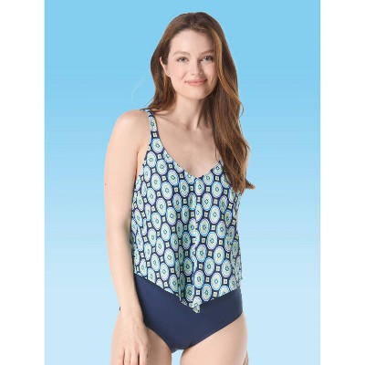 Beach House Swim Nikki Scarf Textured Tankini Top