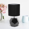 Creekwood Home Sleek Stylish Modern Geometric Table Lamp Black - 4 of 4