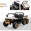 Coucheta 24V 2-Seater Ride On Dump Truck with Parent Remote Control, 4WD Electric Toy Car with Dump Bed, Bluetooth Music - 3 of 4