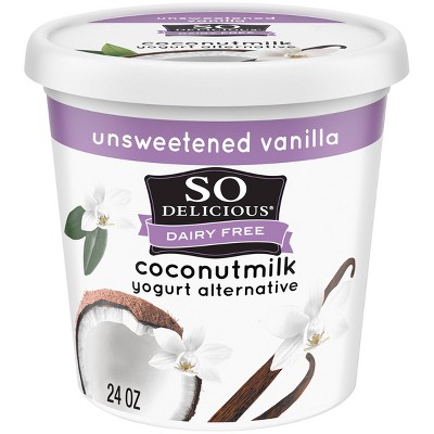 So Delicious Dairy Free Unsweetened Vanilla Coconut Milk Yogurt - 24oz