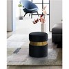 Meridian Furniture,Hailey Velvet Ottoman/Stool - 2 of 4
