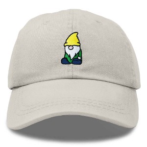 Dalix Gnome Embroidered Cotton Baseball Cap Adjustable Dad Hat Mens - 1 of 4