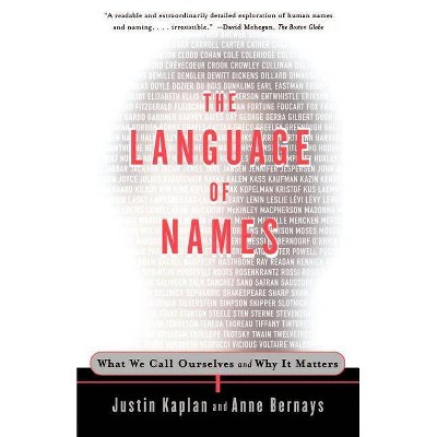 The Language of Names - by  Justin Kaplan & Anne Bernays (Paperback)