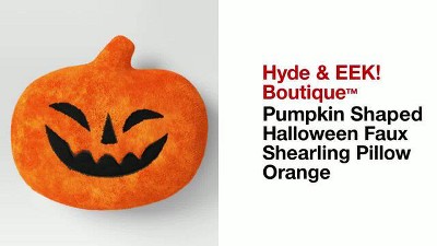 4 Target Hyde & EEK! Boutique Halloween Pillows Pumpkin on sale Sherpa Tombstone Boo