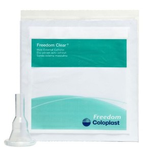 Freedom Silicone Standard Type Male External Catheter 23 mm 100 per Box - 1 of 3
