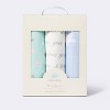 Muslin Swaddle Blanket I Love You to the Moon and Back - 3pk - Cloud Island™ - 3 of 3