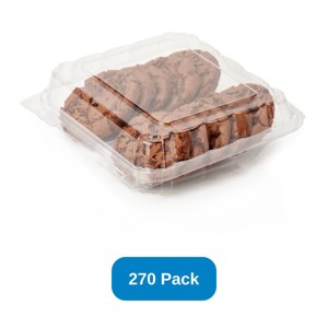 Good Natured Products Double Row 3" Cookie & Sliced Loaf - Package Clear Angled Display Compostable - Case of 270 - 1 of 3