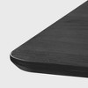 SpassWay 30"H Modern Wooden Dining Table Suitable for Kitchen Conference and Gaming Use with Double Pedestal Base Walnut/Black/Natural Wood - 4 of 4