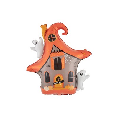 Trick or Treat Street Haunted House Mylar Balloon - Pack of 1 Helium or Air Filled Balloon