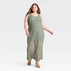 Women's Lace Maxi A-Line Dress - Universal Thread™ - 1 of 3