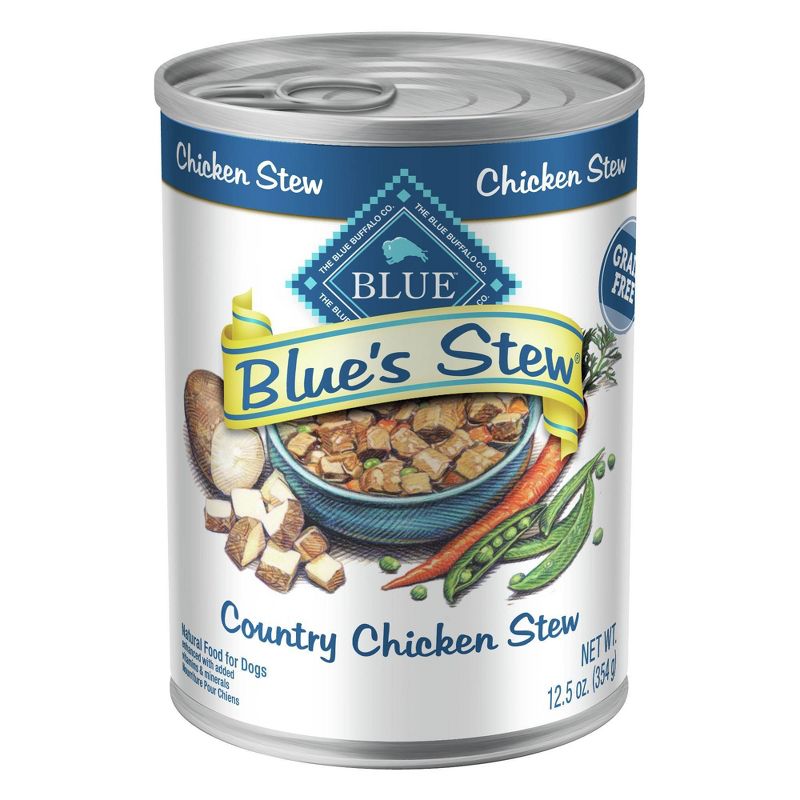 Blue Buffalo Blue&#39;s Stew Natural Adult Wet Dog Food with Chicken Stew - 12.5oz, 1 of 6