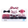 Hudson Baby Infant Girl Headband and Socks Giftset 6pc, Burgundy Floral, One Size - 2 of 2