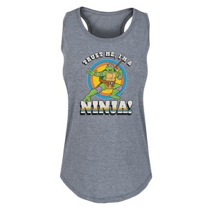 Women's - Teenage Mutant Ninja Turtles - Trust Me, I'm A Ninja Graphic Racerback Tank - 1 of 4