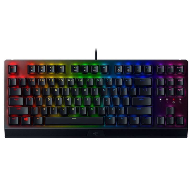 Razer BlackWidow V3 TKL - Compact Gaming Keyboard with Green Mechanical Switches, 1 of 11