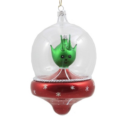 Italian Ornaments 6.0" Spaceship Ornament Alien Martian  -  Tree Ornaments