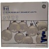 GE 9-count StayBright G-100 Microbright Ornament 135 LED Warm White String Lights - 4 of 4