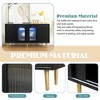 55'' Sideboard Buffet Cabinet, Coffee Bar Cabinet with Glass Door, Kitchen Pantry Cabinet,  Modern Cupboard for Kitchen Living Room Entryway - 4 of 4