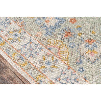Light Blue Handmade Wool Tufted Rectangular Rug 3'3" x 5'