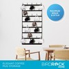 BIRDROCK HOME 36 Peg Coffee Mug Holder - 8-Tier Wall Mounted Rack - Heavy-Duty Steel Tea Cup Display Shelf for Kitchen or Bar - Black - 4 of 4