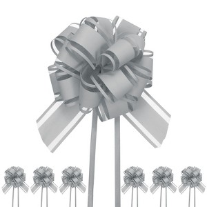 Unique Bargains Plastic Glossy Appearance Waterproof Gift Wrapping Pull Bows 20 Pcs - 1 of 4