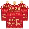 Big Dot of Happiness Lunar New Year - Treat Box Party Favors - 2026 Year of the Horse Goodie Gable Boxes - Set of 12 - 2 of 4