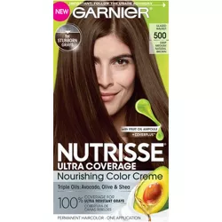 Garnier Nutrisse Ultra Coverage Nourishing Color Cream - 500 Medium Brown