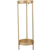 2 Tier Plant Stand Plant Holders Indoor Stand With 2 Round Trays Anti Slip Leg 33 Pound Support Metal Potted Plant Holder Shelf - 2 of 4