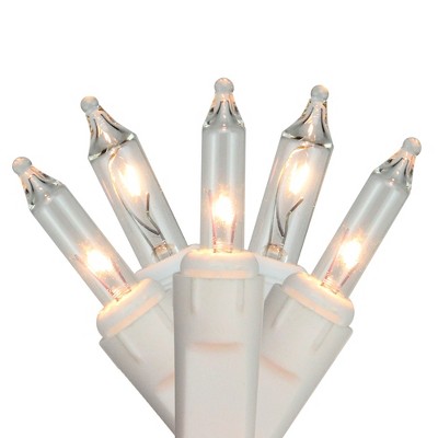 Northlight 150ct Shimmering Mini Icicle String Christmas Lights Clear - 8.5' White Wire