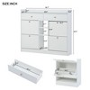 Modern 4-Drawer Tipping Bucket Shoe Cabinet, 2-Tier Storage Organizer with Drawers, Freestanding Rack for Entrance - 3 of 3