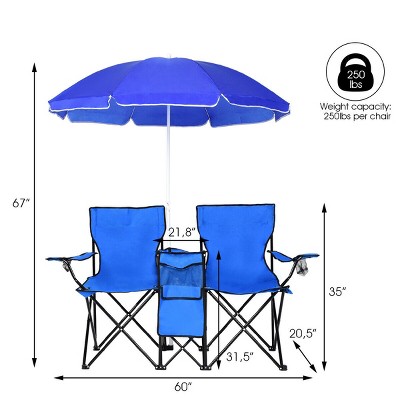 Miniature Outdoor Doll Beach Leisure Table With Umbrella Chair Folding Chair 