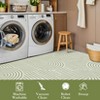 Large Washable Area Rug Modern Abstract Striped Carpet for Living Room Bedroom Dining Room Office, Non-Slip Low-Pile Easy Care - 2 of 4