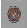 Orgullo Hispano Mosaic Flower Art Adult Crew Neck Short Sleeve Tee - 2 of 2