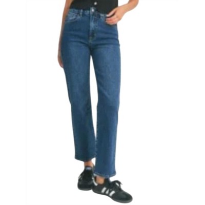 Women's Super High Rise Relaxed Straight Jean - JUST BLACK DENIM