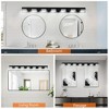 Dolonm Modern Black LED Vanity Light, 7-Lights Wall Sconce for Bathroom and Mirror, Sleek Minimalist Design, Energy-Efficient, Easy to Install - 4 of 4